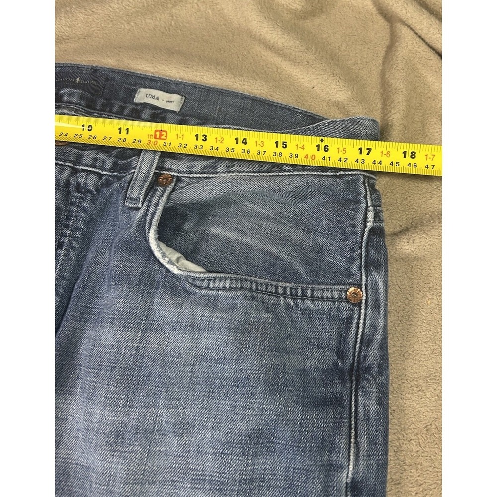 Jacob Davis UMA Jeans Womens 34 Blue Straight Leg Denim 100% Cotton - Picture 4 of 16